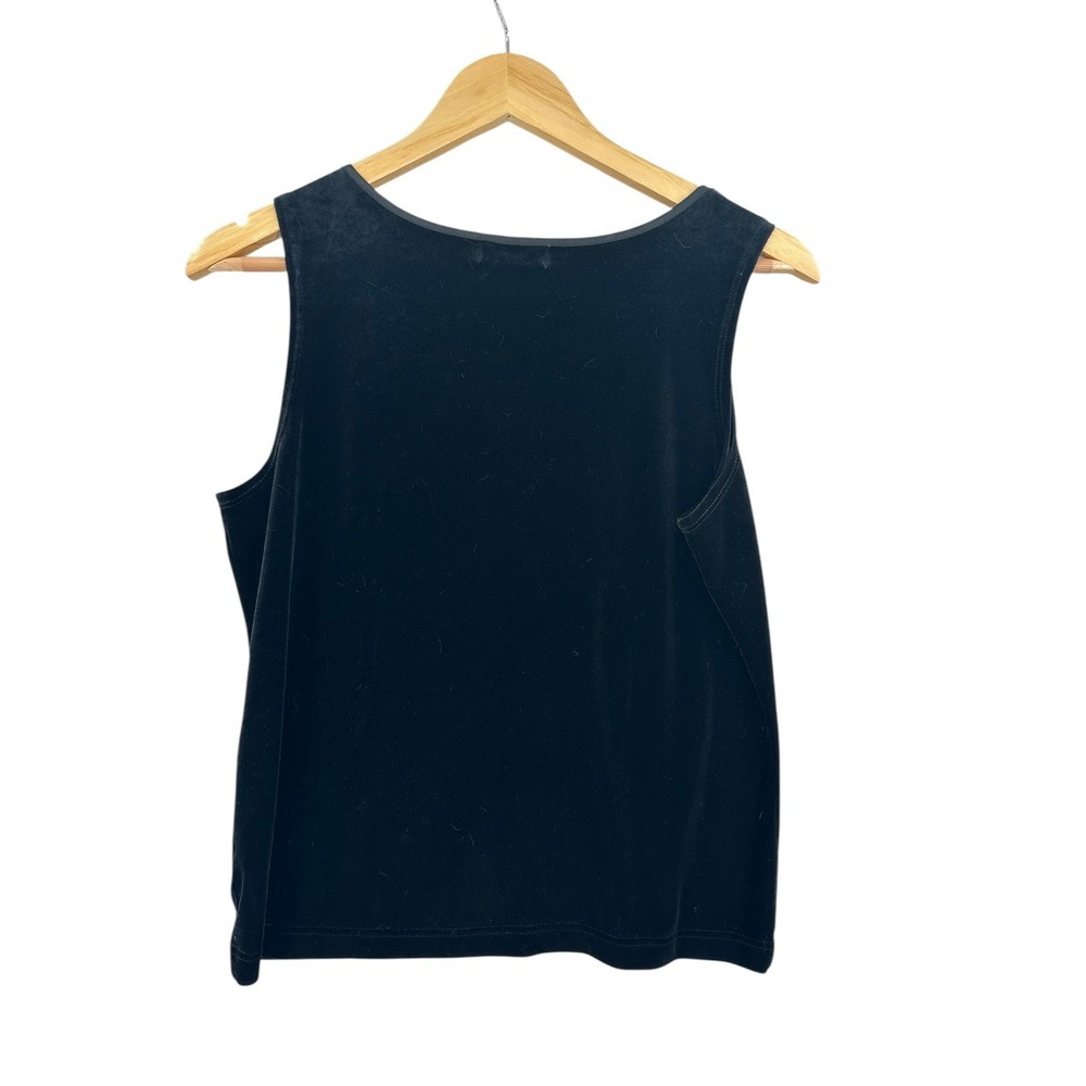 Vintage Petite Sophisticate Velvet Tank Top Womens Size M Classic Basic‎ Neutral - Picture 2 of 8